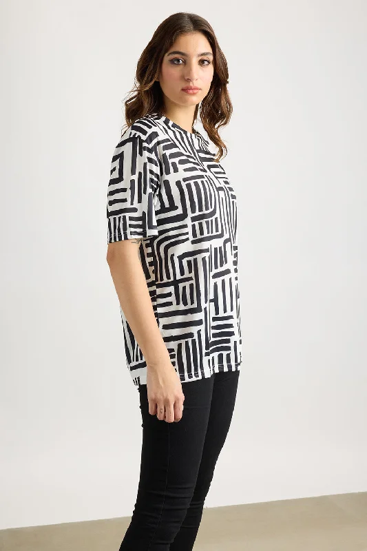 Printed Women's T-Shirt - Mazes