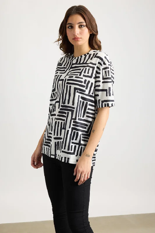 Printed Women's T-Shirt - Mazes