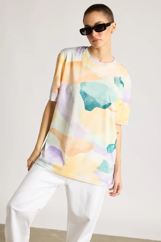 Printed Women's T-Shirt - Hypnotic Hues