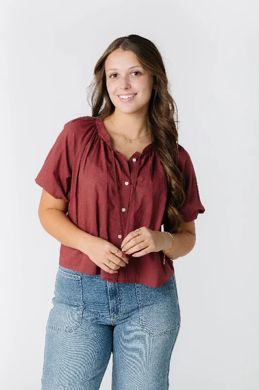 Citrus-Basics Button Down Top