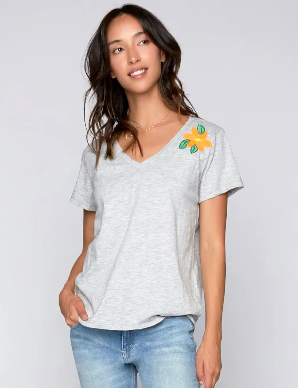 Embroidery Floral T