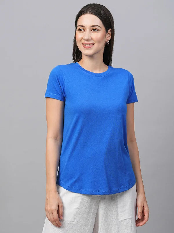 Women's Royal Cotton Regular Fit Tshirt