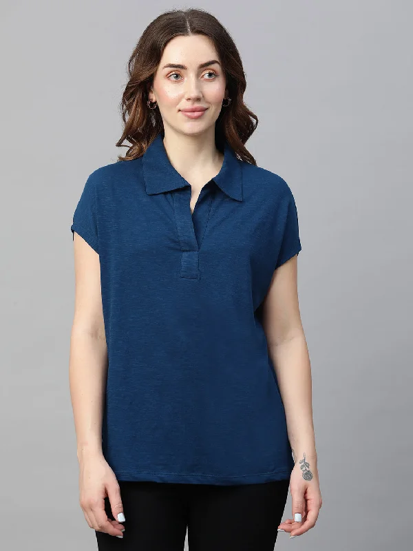 Women's Royal Cotton Regular Fit Tshirts