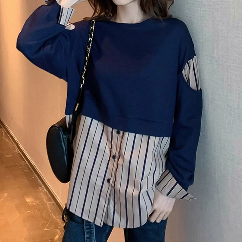 Shift Striped Long Sleeve Casual Shirts & Tops