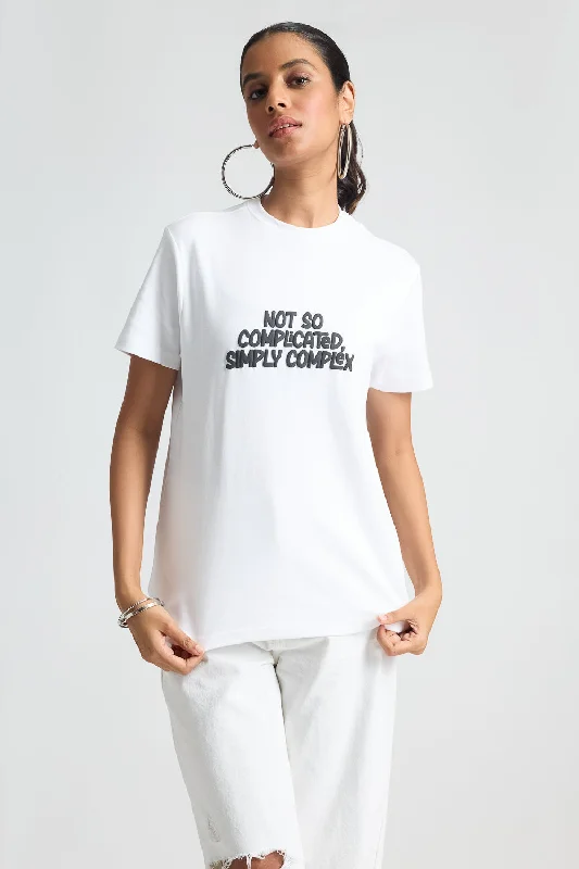 White Not So Complicated Tee