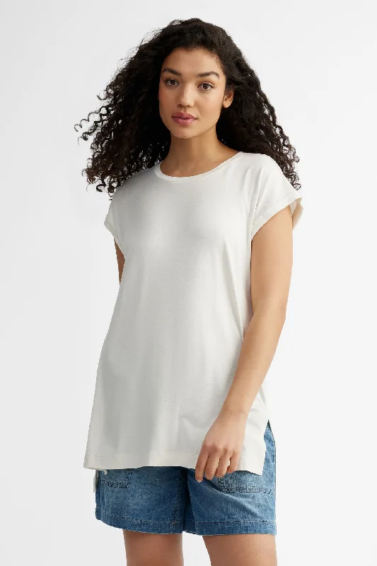 T-shirt col rond manches courtes dolman - Femme