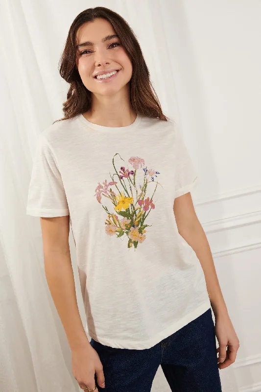 T-shirt imprimé en coton - Femme