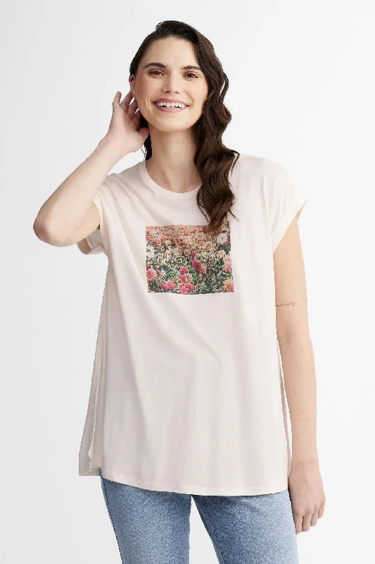 T-shirt imprimé en Modal - Femme