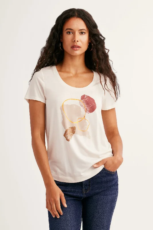 T-shirt imprimé en Modal - Femme