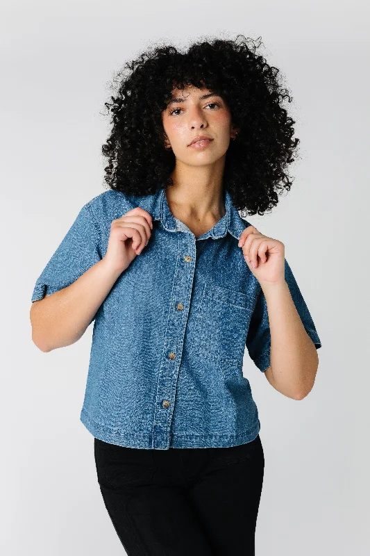 Aly Denim Blouse