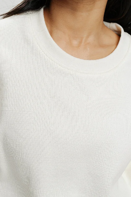 Textured Crew Neck T-Shirt