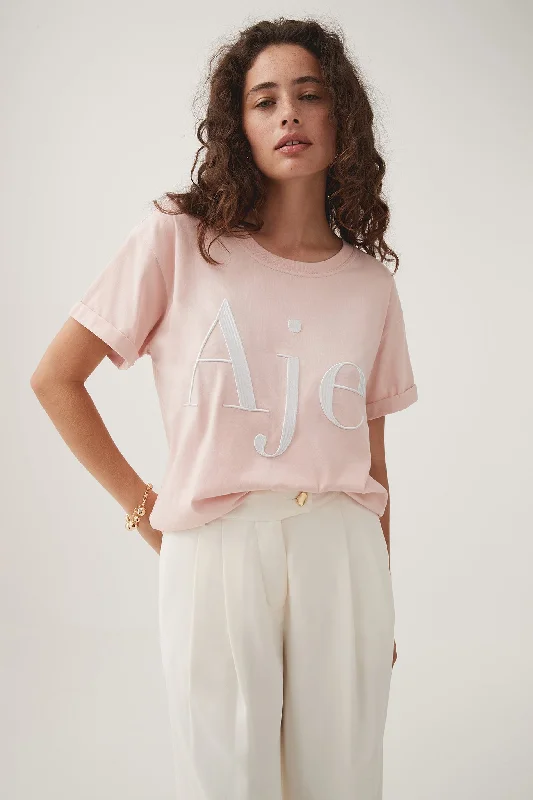 BLUSH PINK WHITE LOGO / XS