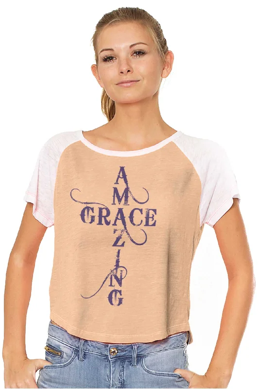 Amazing Grace Script Vintage T Shirts