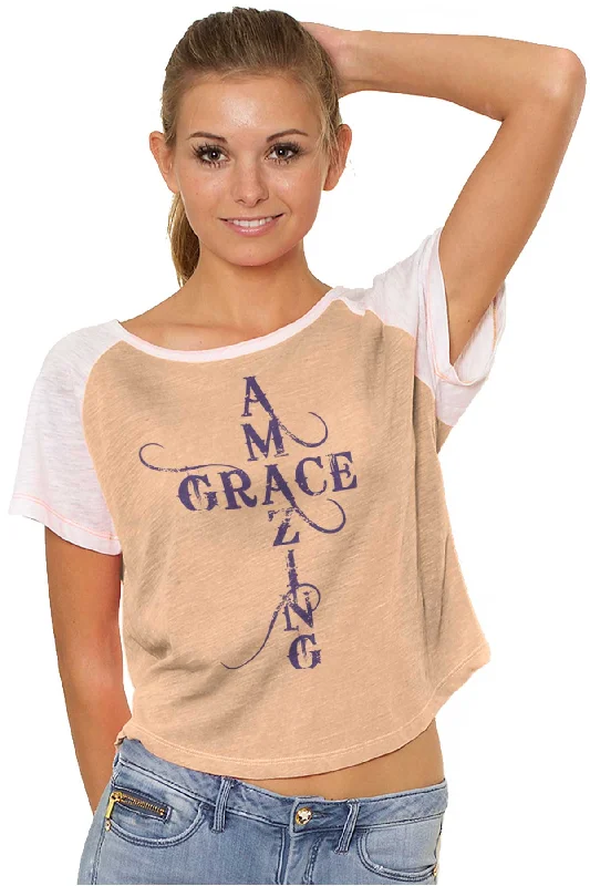 Amazing Grace Script Vintage T Shirts