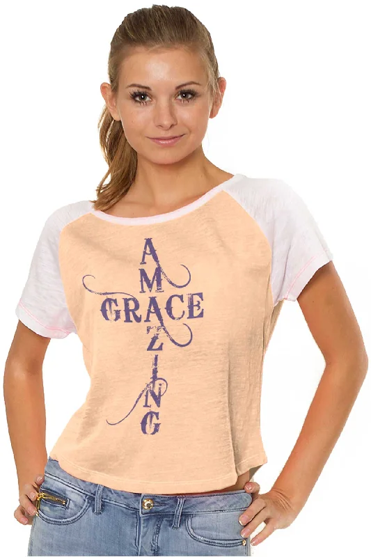 Amazing Grace Script Vintage T Shirts