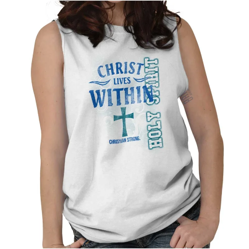 Christ Lives Within Sleeveless T-Shirt