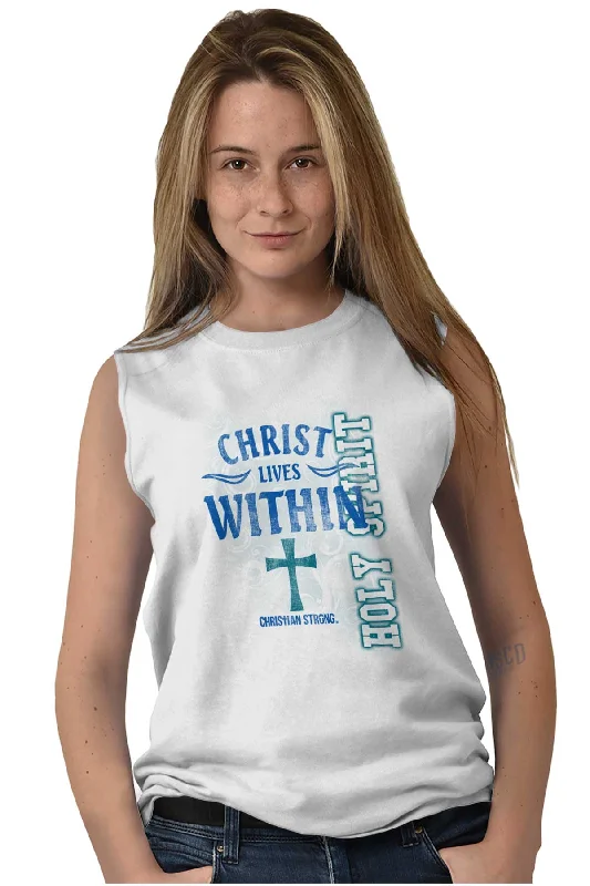 Christ Lives Within Sleeveless T-Shirt