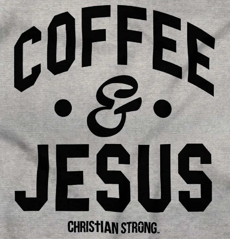 Coffee and Jesus Ladies T Shirt