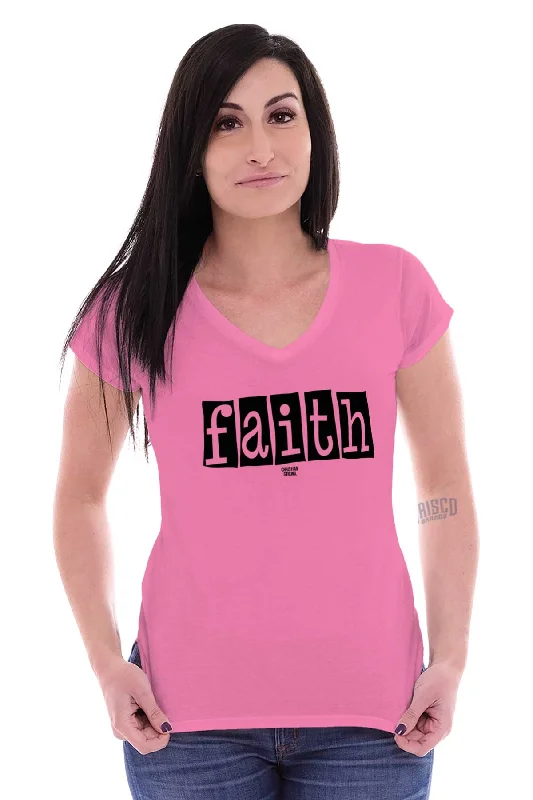 Faith Junior Fit V-Neck T-Shirt