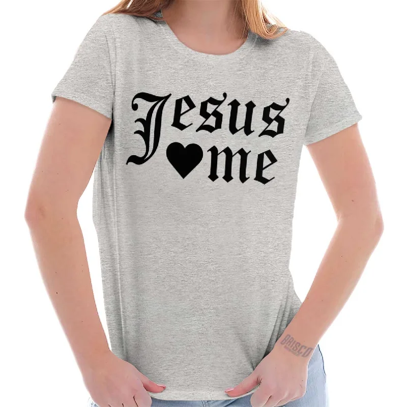 Jesus Loves Me Ladies T Shirt