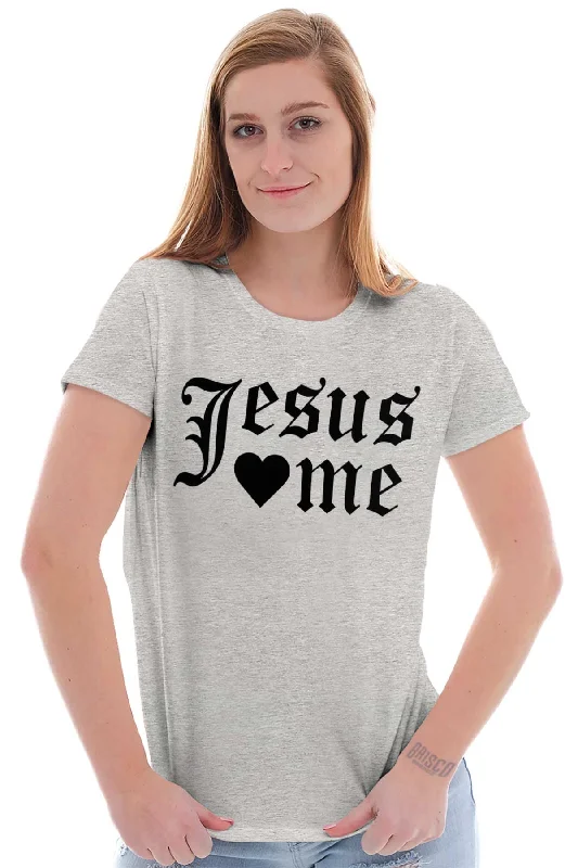 Jesus Loves Me Ladies T Shirt