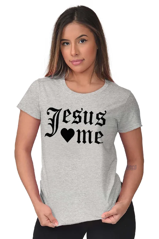 Jesus Loves Me Ladies T Shirt