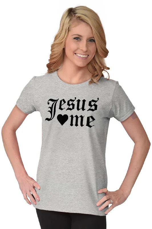 Jesus Loves Me Ladies T Shirt