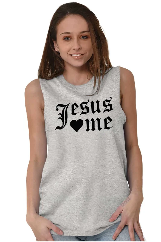 Jesus Hearts Me Sleeveless T-Shirt