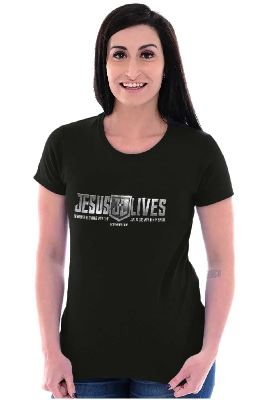 Jesus Lives Ladies T Shirt