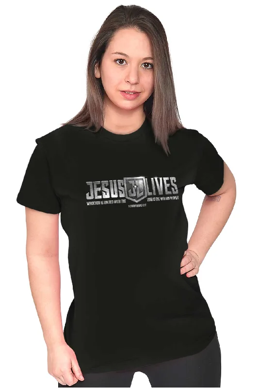 Jesus Lives Ladies T Shirt