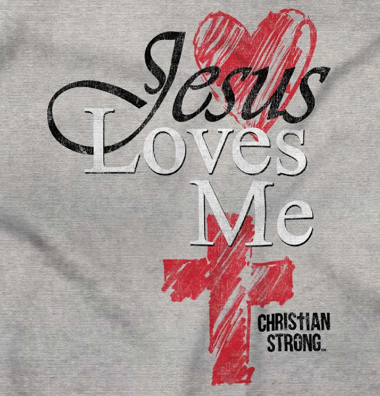 Jesus Loves Me Cross Ladies T Shirt