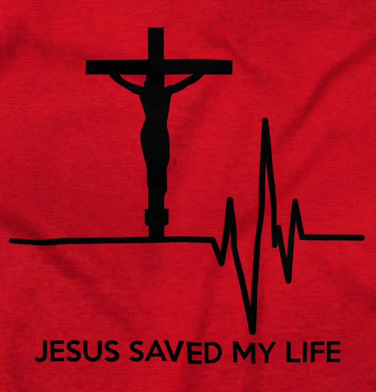 Jesus Saved My Life Ladies T Shirt