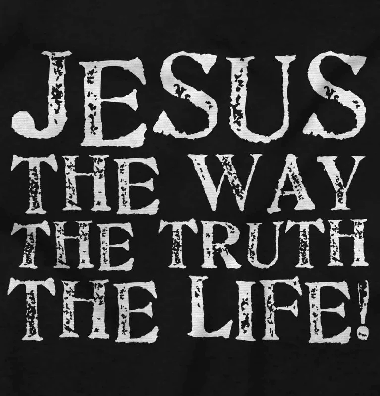 Jesus The Way The Truth The Life Printed Missy Fit T-Shirt