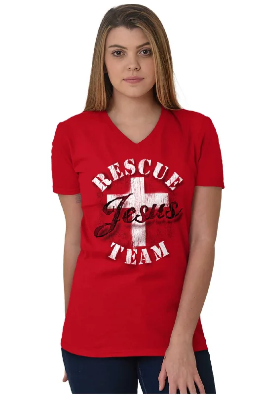 Rescue Team V-Neck T-Shirt