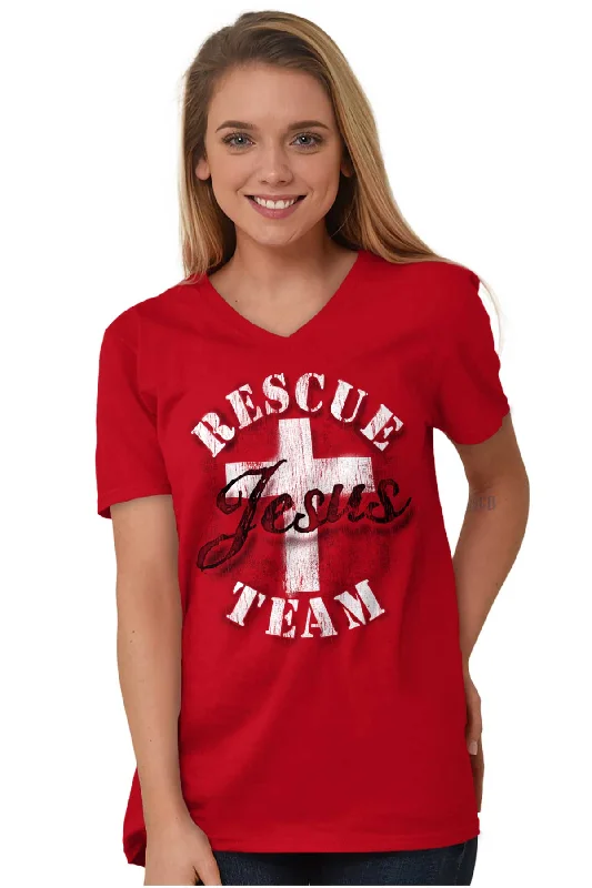 Rescue Team V-Neck T-Shirt