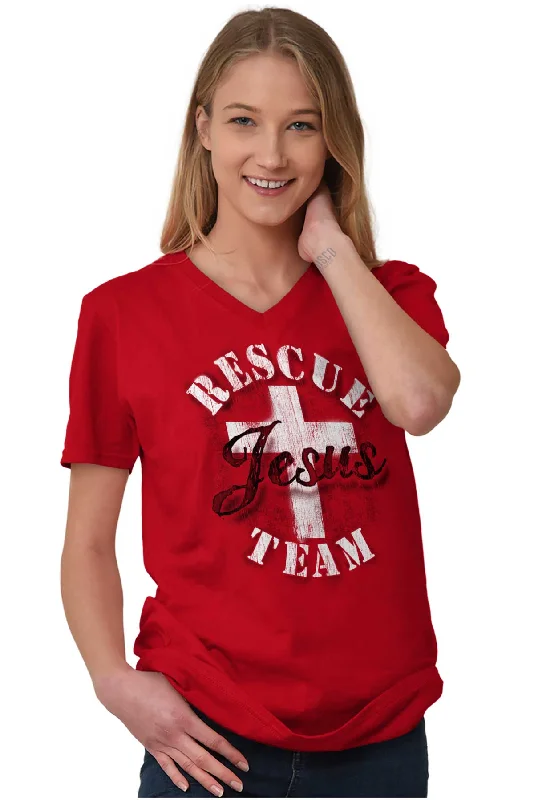 Rescue Team V-Neck T-Shirt