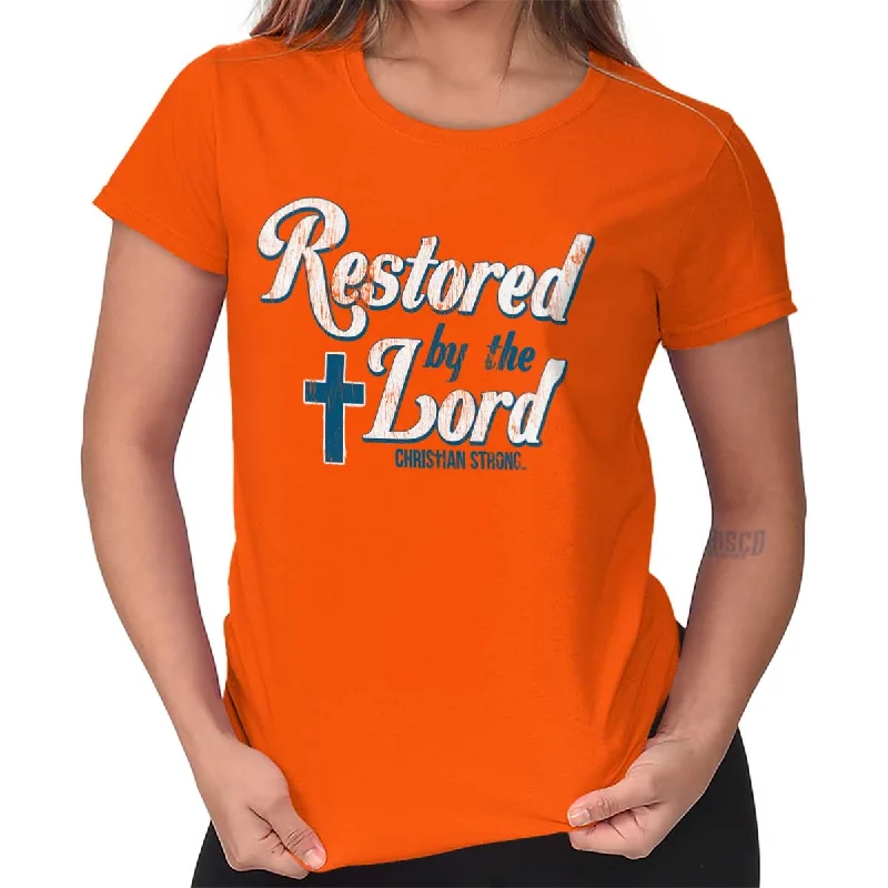 Restored by Lord Jes Ladies T Shirt