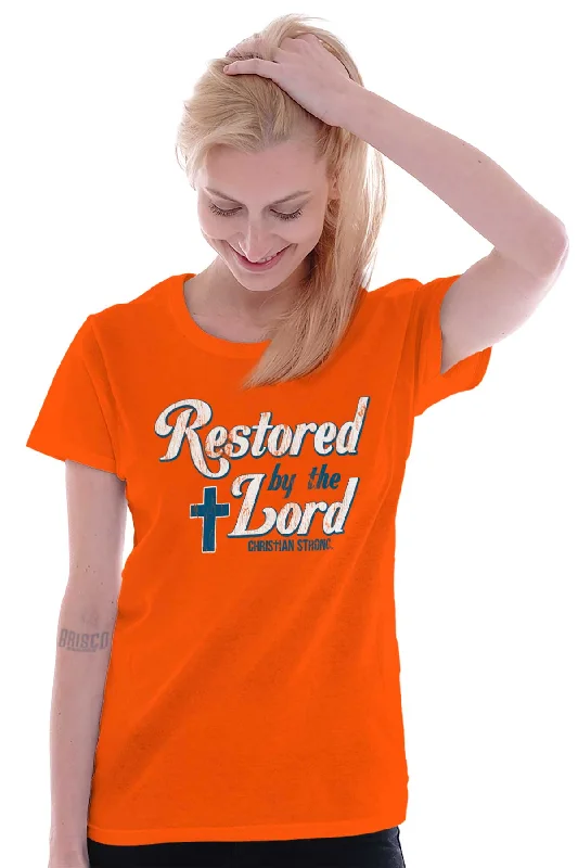 Restored by Lord Jes Ladies T Shirt