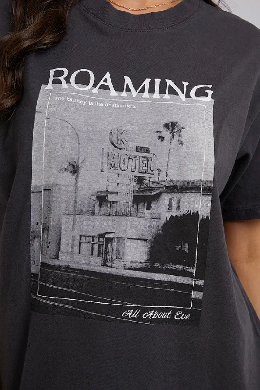 ROAMING TEE WASHED BLACK