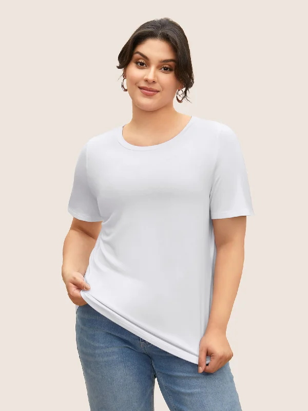 Supersoft Essentials Solid Basic Knit T-shirt