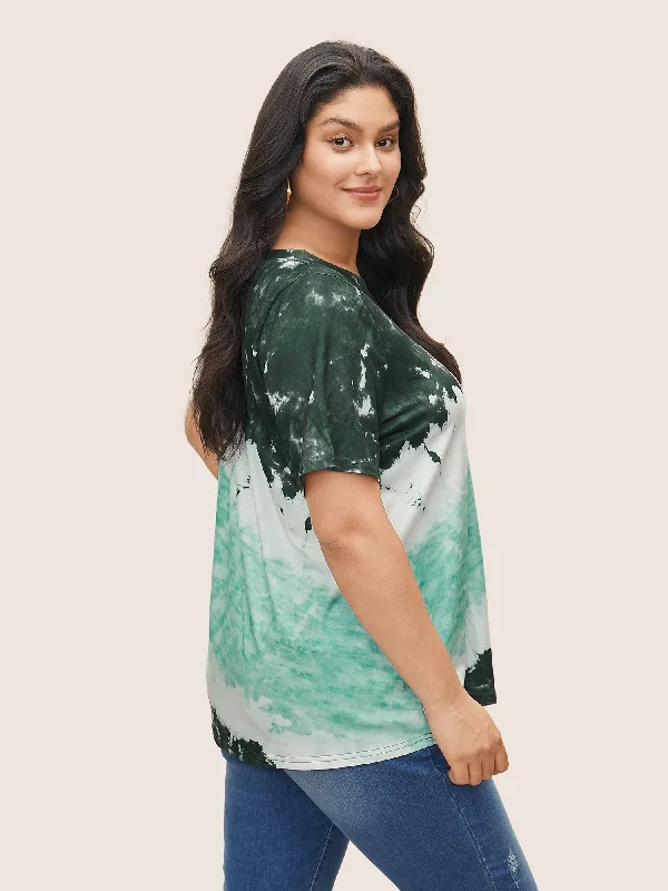 Tie Dye Round Neck T-shirt