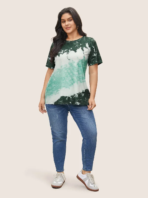 Tie Dye Round Neck T-shirt