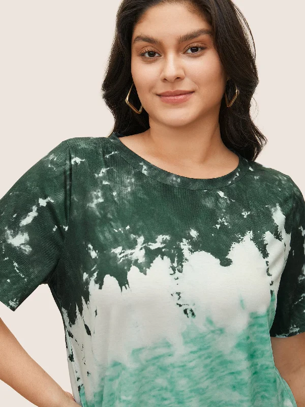 Tie Dye Round Neck T-shirt