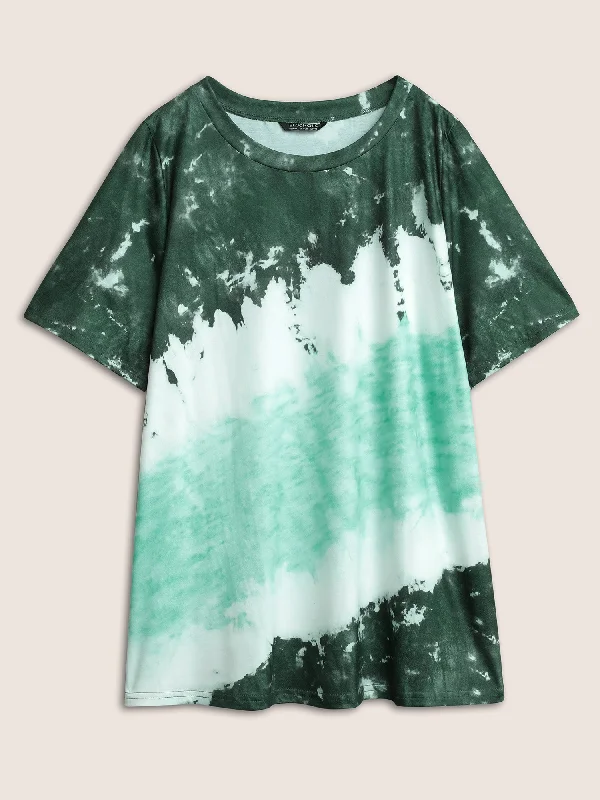 Tie Dye Round Neck T-shirt