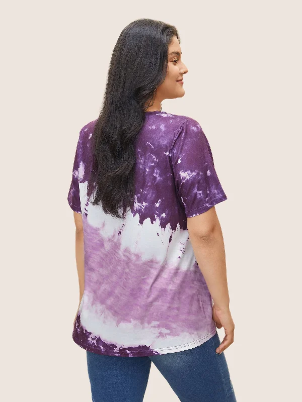 Tie Dye Round Neck T-shirt