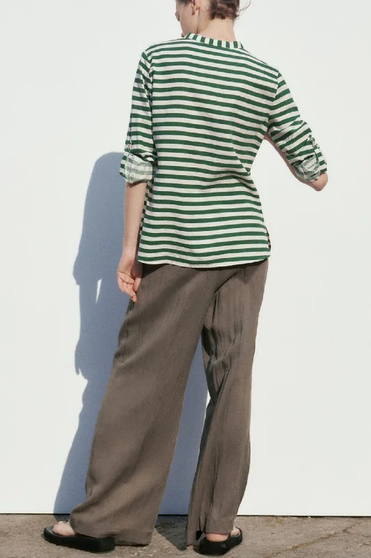 Green Striped / L