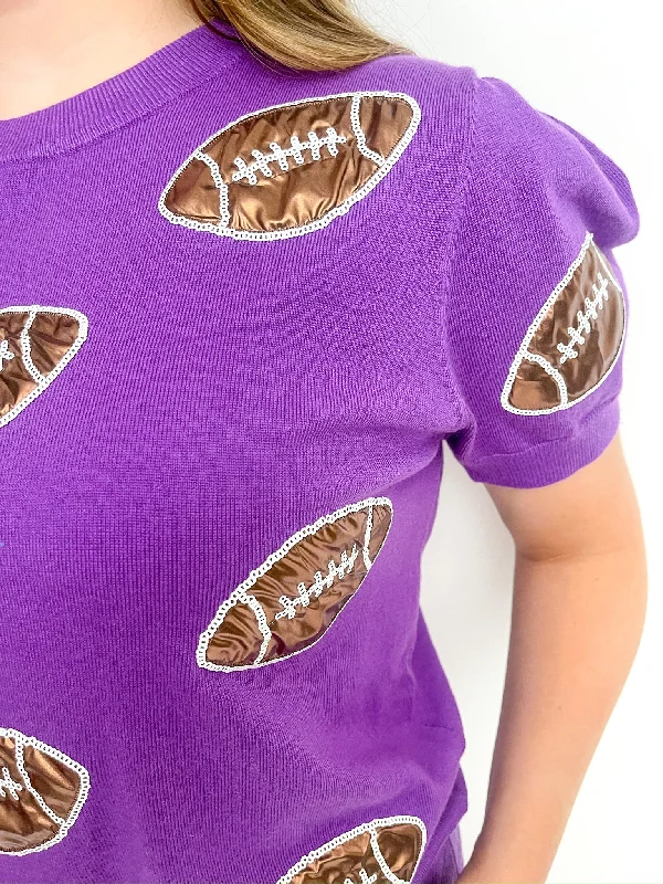 Shimmer Football Sweater Top