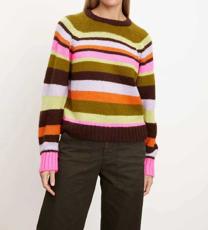 Nessie Crew Sweater In Multi