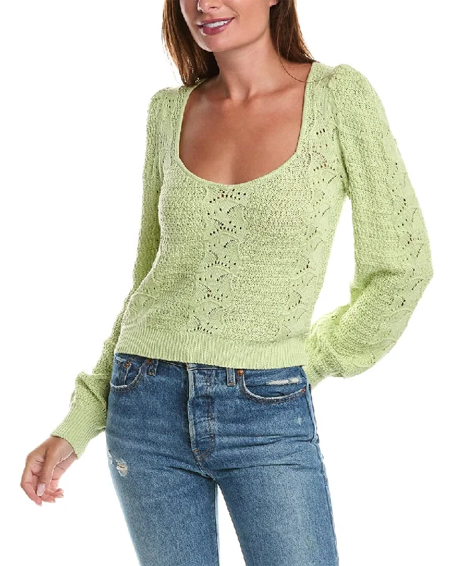 Saltwater Luxe Pointelle Sweater