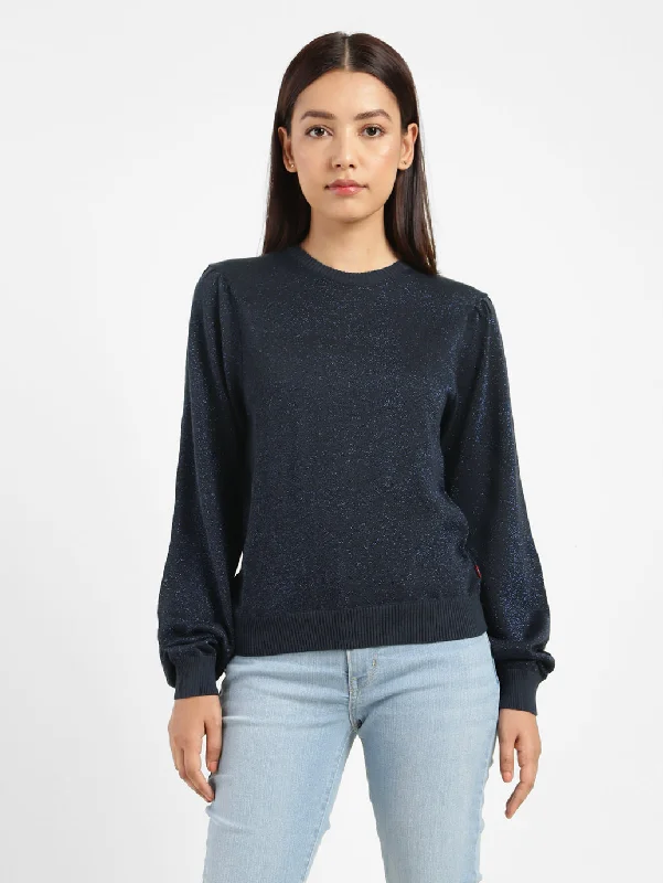 Women's Solid Round Neck Sweater